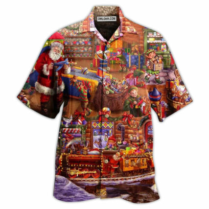 Christmas Santa And Happiness Forever - Hawaiian Shirt - Owl Ohh - Owl Ohh