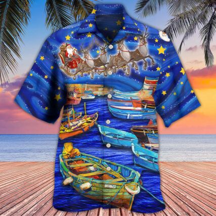 Christmas Santa Boat Dreamer - Hawaiian Shirt - Owl Ohh - Owl Ohh