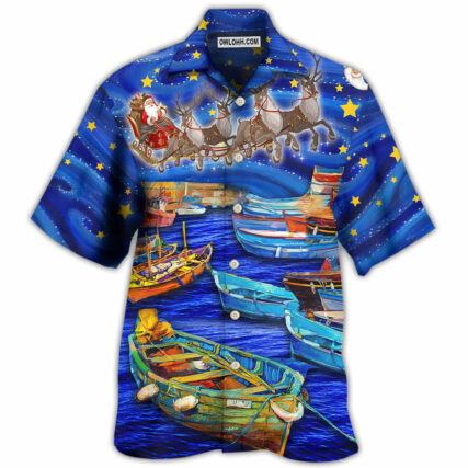Christmas Santa Boat Dreamer - Hawaiian Shirt - Owl Ohh - Owl Ohh