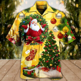 Christmas Tree Yellow Stunning Night - Hawaiian Shirt - Owl Ohh - Owl Ohh