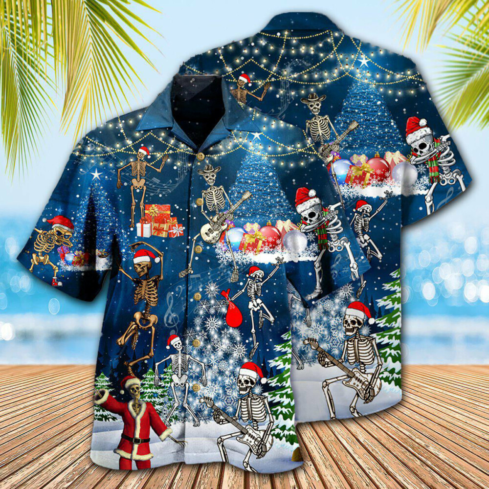 Christmas X-raymas Skull - Hawaiian Shirt - Owl Ohh - Owl Ohh