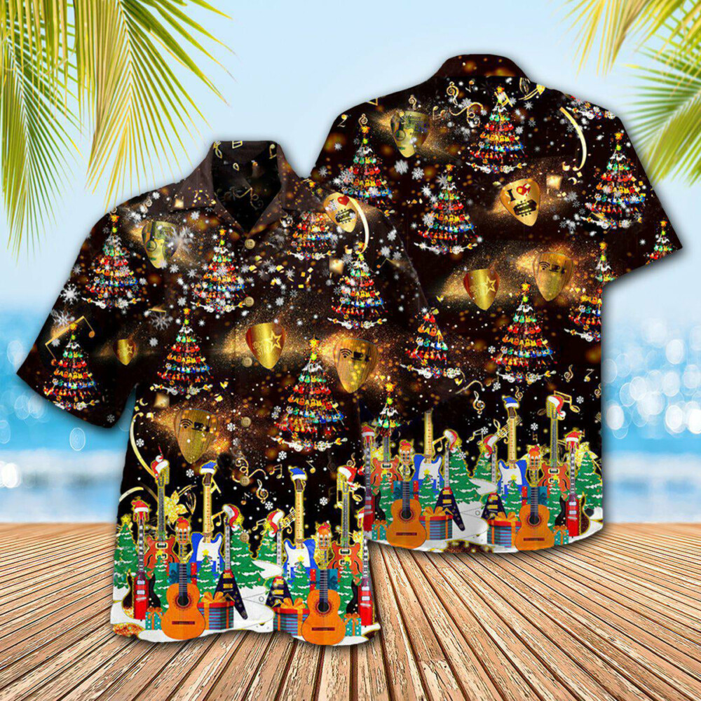 Christmas Yes I Speak Amazing Guitar - Hawaiian Shirt - Owl Ohh - Owl Ohh