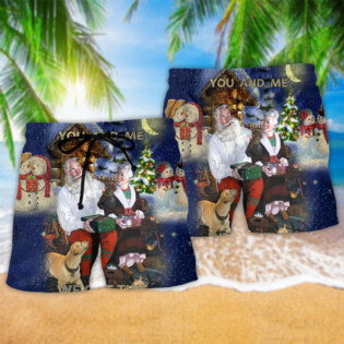 Christmas You And Me We Got This Christmas Night - Beach Short - Owl Ohh - Owl Ohh