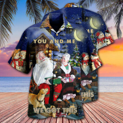 Christmas You And Me We Got This Christmas Night - Hawaiian Shirt - Owl Ohh for men and women, kids - Owl Ohh