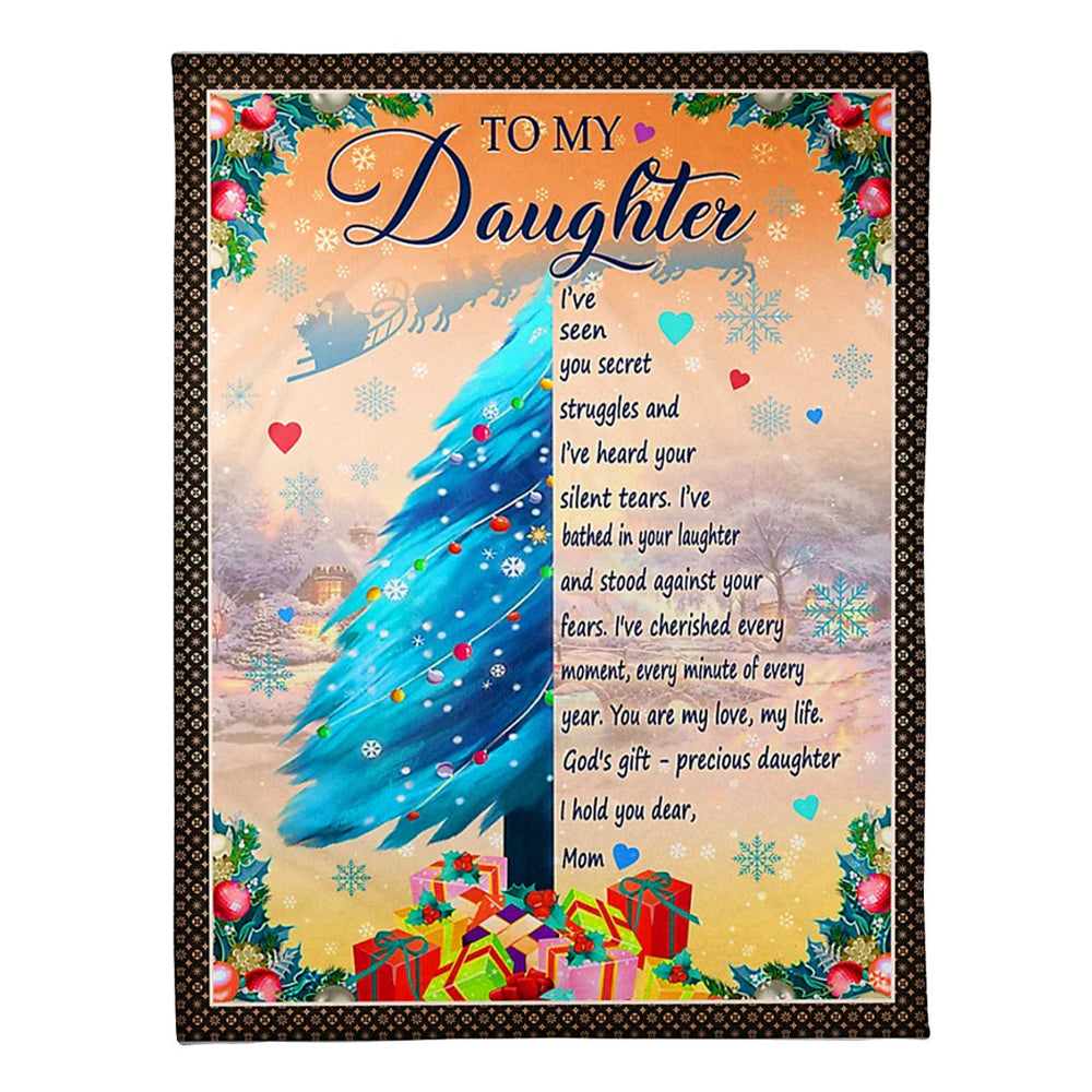 Christmas You Are My Love Best Gift For Daughter From Mom - Flannel Blanket - Owl Ohh - Owl Ohh