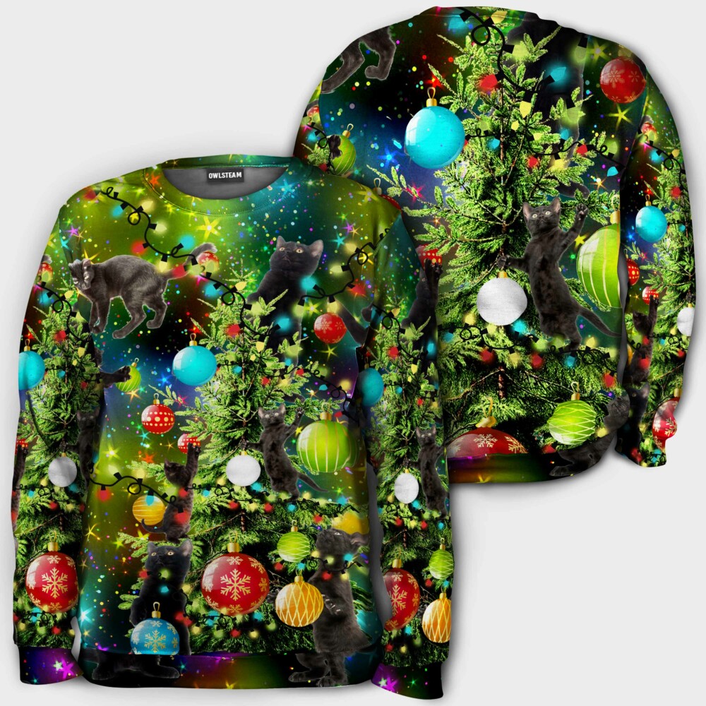 Christmas cats love tree - Hoodie - HOOD42DMT080921