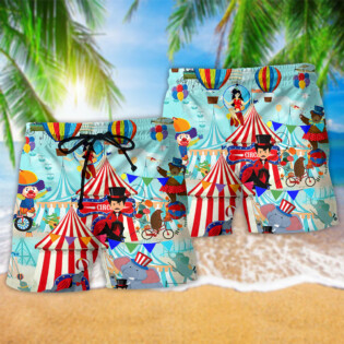 Circus Love Colorful Life - Beach Short - Owl Ohh - Owl Ohh