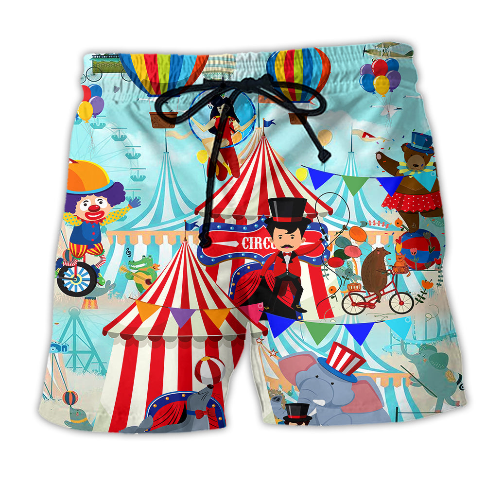 Circus Love Colorful Life - Beach Short - Owl Ohh - Owl Ohh