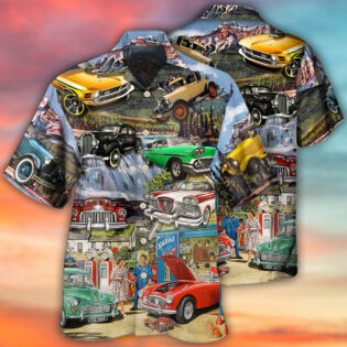 Car Classic Car Life Style - Hawaiian Shirt - Owl Ohh - Owl Ohh