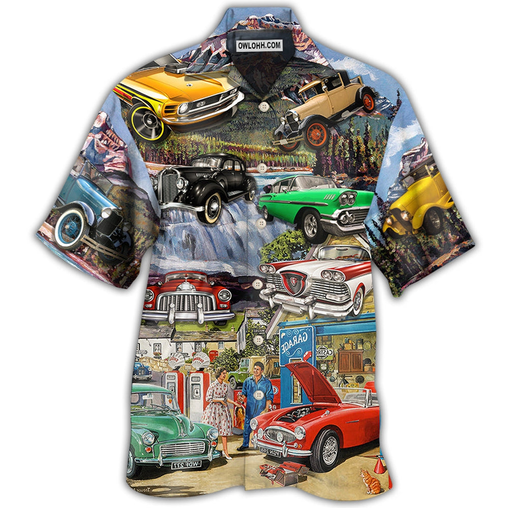 Car Classic Car Life Style - Hawaiian Shirt - Owl Ohh - Owl Ohh