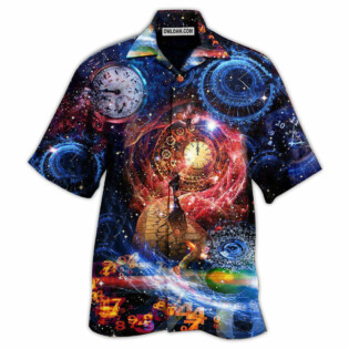 Clock Let's Get Back To The Future Cause Time Flies Quickly - Hawaiian Shirt - Owl Ohh - Owl Ohh