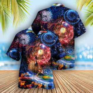 Clock Let's Get Back To The Future Cause Time Flies Quickly - Hawaiian Shirt - Owl Ohh - Owl Ohh