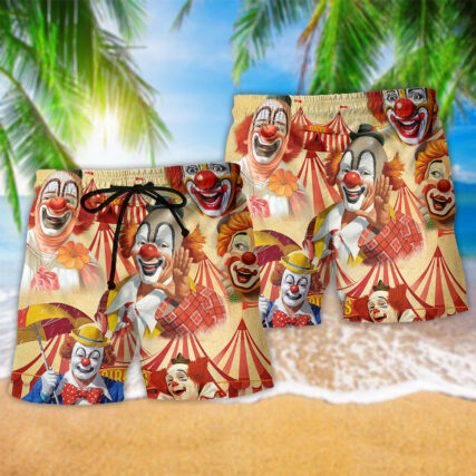 Clown Funny Happy Cool - Beach Short - Owl Ohh - Owl Ohh