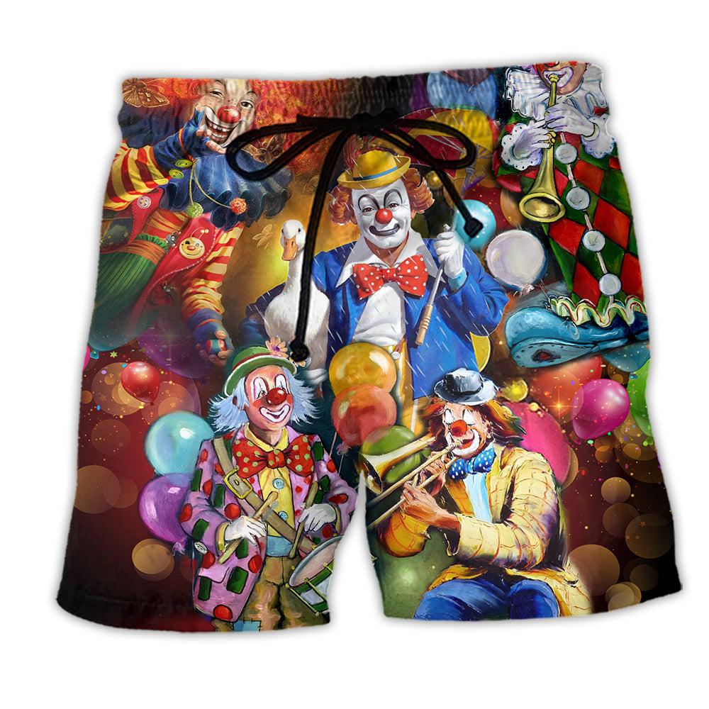 Clown Happiness Funny Style - Beach Short - Owl Ohh - Owl Ohh