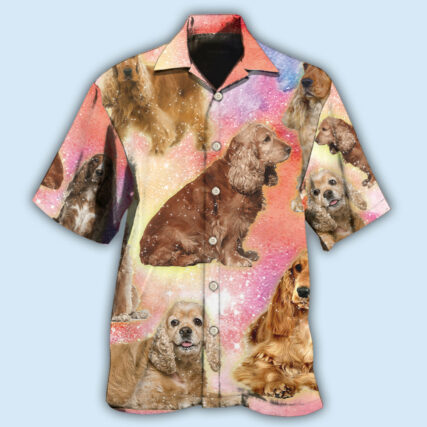 Cocker Spaniel Dog Blur Color Lovely Style - Hawaiian Shirt - Owl Ohh - Owl Ohh