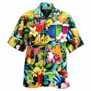 Cocktail And Flowers - Hawaiian Shirt - Owl Ohh - Owl Ohh