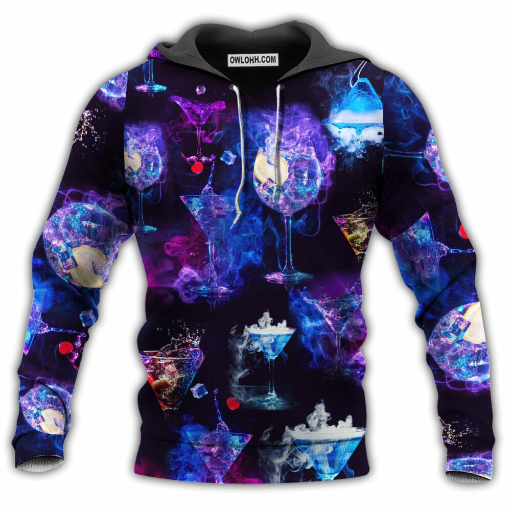 Cocktail Love The Moon Purple Mysterious - Hoodie - Owl Ohh - Owl Ohh