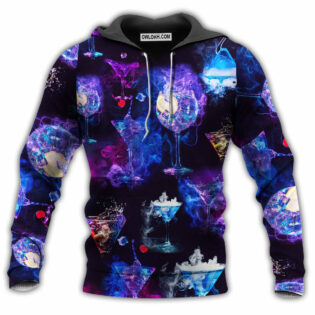 Cocktail Love The Moon Purple Mysterious - Hoodie - Owl Ohh - Owl Ohh