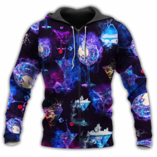 Cocktail Love The Moon Purple Mysterious - Hoodie - Owl Ohh - Owl Ohh