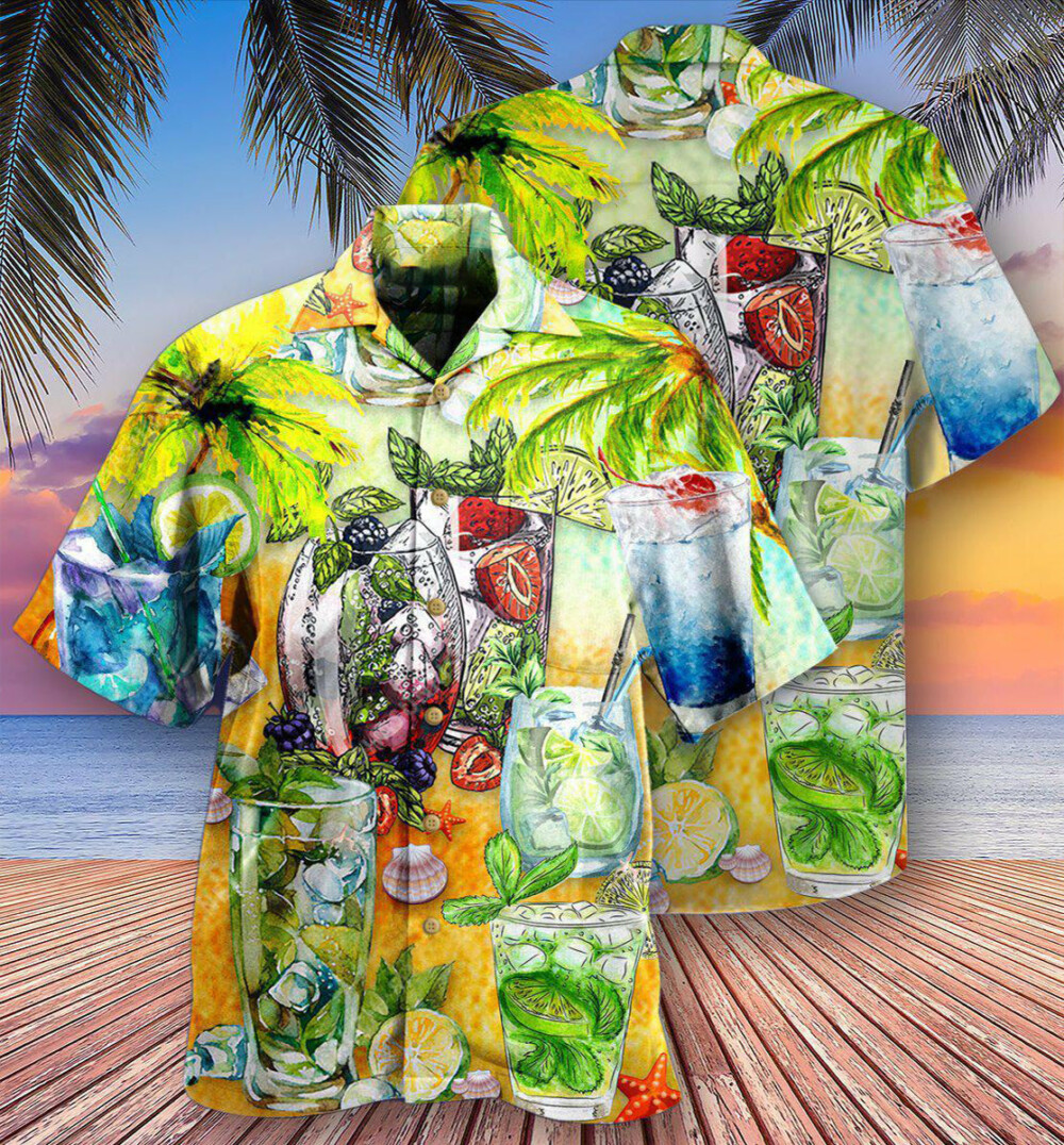 Cocktail Mojito Gives Summer Vibe - Hawaiian Shirt - Owl Ohh - Owl Ohh