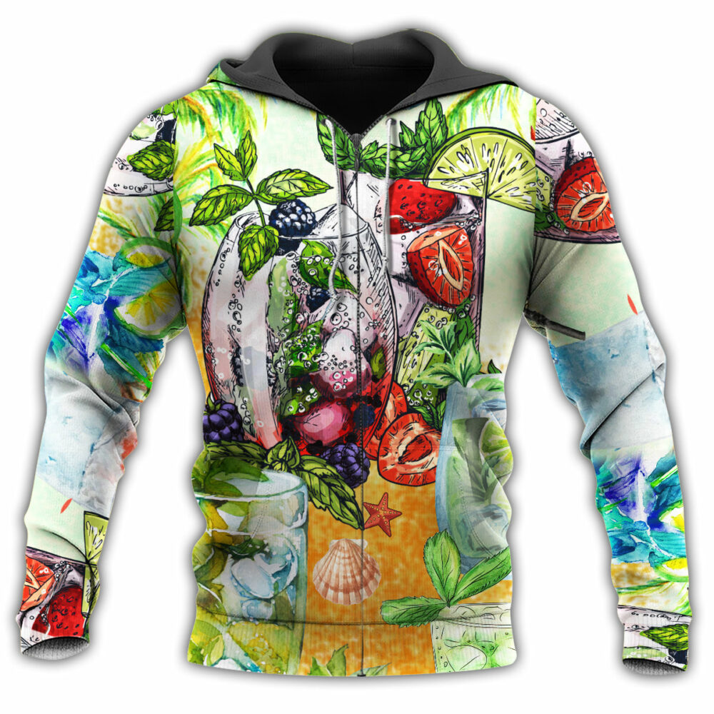 Cocktail Mojito Gives Hot Summer Vibe - Hoodie - Owl Ohh - Owl Ohh