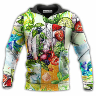 Cocktail Mojito Gives Hot Summer Vibe - Hoodie - Owl Ohh - Owl Ohh