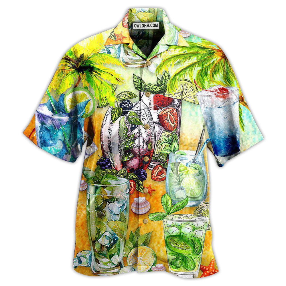 Cocktail Mojito Gives Summer Vibe - Hawaiian Shirt - Owl Ohh - Owl Ohh