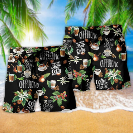Coffee I Love Coffee - Beach Short - Owl Ohh - Owl Ohh