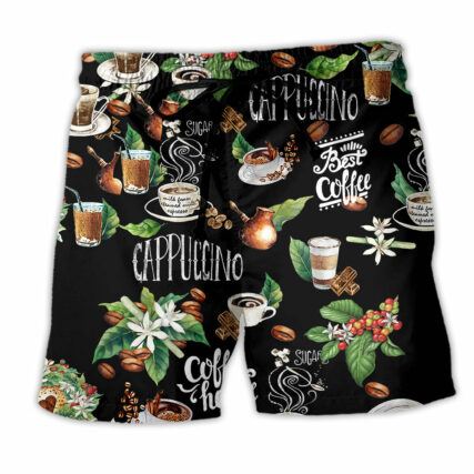 Coffee I Love Coffee - Beach Short - Owl Ohh - Owl Ohh