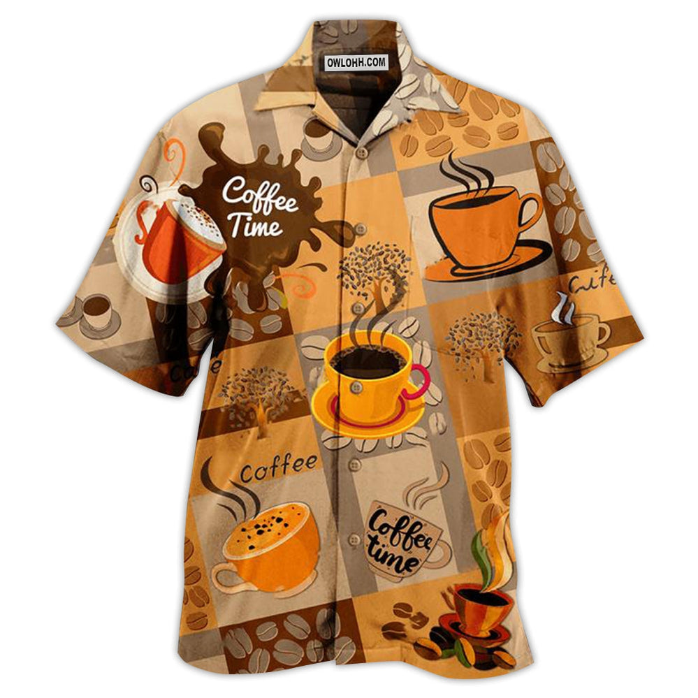 Coffee Time - Hawaiian Shirt - Owl Ohh - Owl Ohh