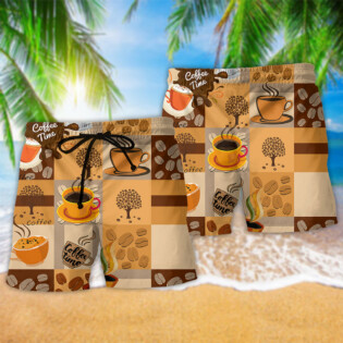 Coffee Time To Relax - Beach Short - Owl Ohh - Owl Ohh