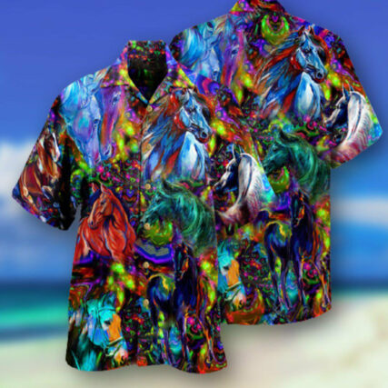 Horse Colorful In Life - Hawaiian Shirt - Owl Ohh - Owl Ohh
