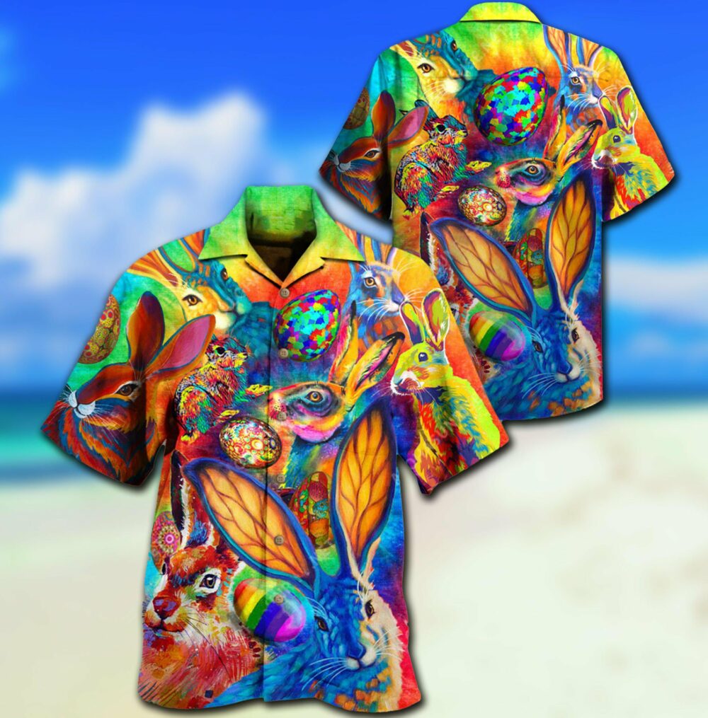 Rabbit Colorful - Hawaiian Shirt - Owl Ohh - Owl Ohh