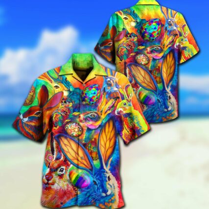 Rabbit Colorful - Hawaiian Shirt - Owl Ohh - Owl Ohh