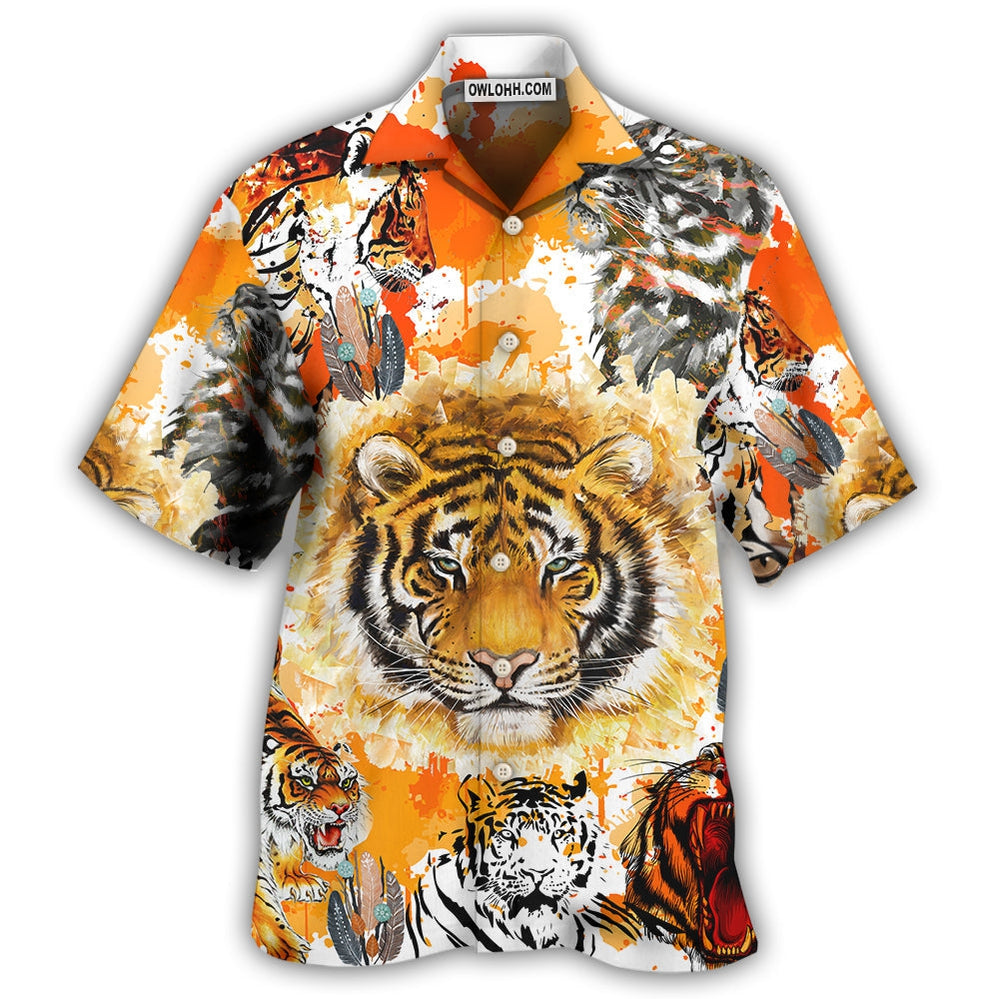 Tiger Colorful Tiger Painting - Hawaiian Shirt - Owl Ohh - Owl Ohh