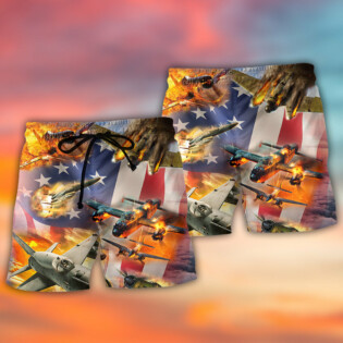 Combat Aircraft Independence Day - Beach Short - Owl Ohh - Owl Ohh