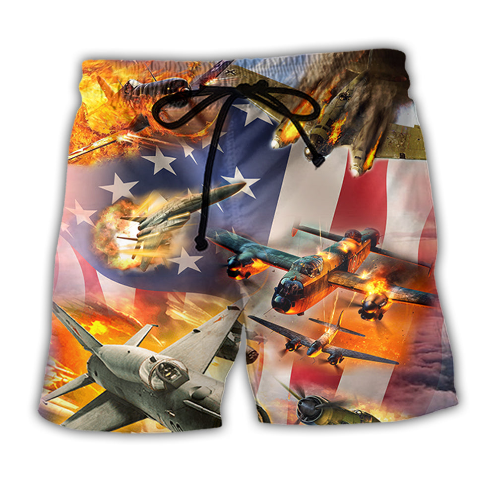 Combat Aircraft Independence Day - Beach Short - Owl Ohh - Owl Ohh