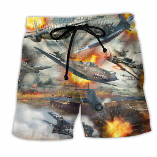 Combat Aircrafts Fire War - Beach Short - Owl Ohh - Owl Ohh