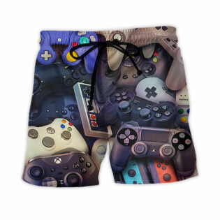 Game Controllers Choose Your Weapon Gamer - Beach Short - Owl Ohh - Owl Ohh