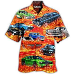 Car On Fire Cool - Hawaiian Shirt - Owl Ohh - Owl Ohh