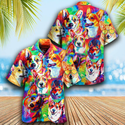Corgi Don't Care - Hawaiian Shirt - Owl Ohh - Owl Ohh