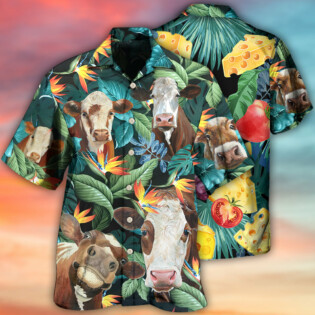 Cow Funny Tropical Style - Hawaiian Shirt - Owl Ohh - Owl Ohh