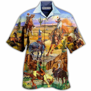 Cowboy Desert Love Life Cool - Hawaiian Shirt - Owl Ohh - Owl Ohh