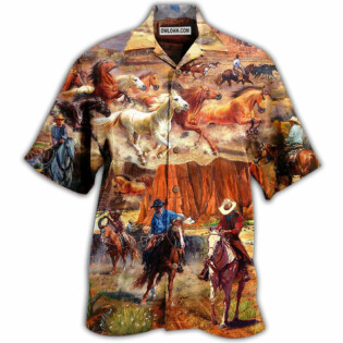 Cowboy Freedom Love Life Strong Cool - Hawaiian Shirt - Owl Ohh - Owl Ohh