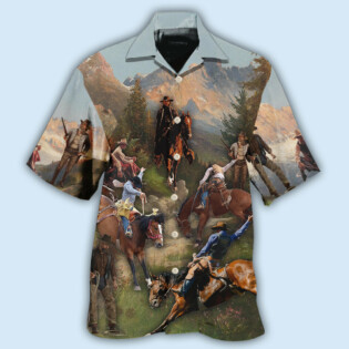 Cowboy Into The Forest Cool - Hawaiian Shirt - Owl Ohh - Owl Ohh