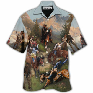 Cowboy Into The Forest Cool - Hawaiian Shirt - Owl Ohh - Owl Ohh