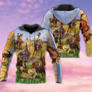 Cowboy Love Life Desert Cactus - Hoodie - Owl Ohh - Owl Ohh