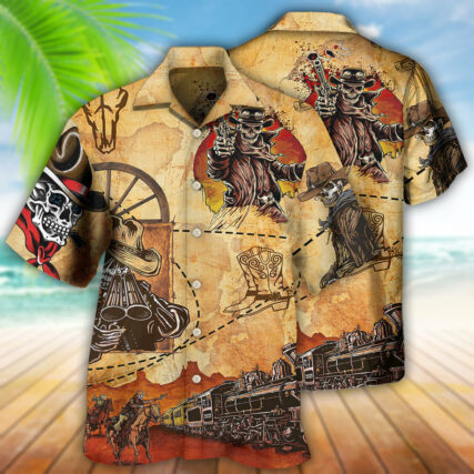 Cowboy Skull Love Cool Vintage - Hawaiian Shirt - Owl Ohh - Owl Ohh