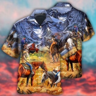 Cowgirl Mountain At Sunset - Hawaiian Shirt - Owl Ohh - Owl Ohh