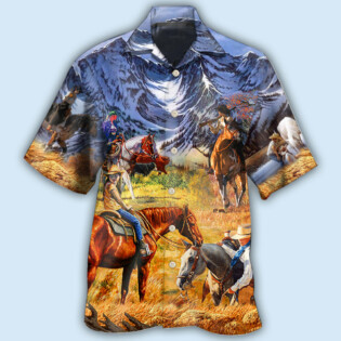 Cowgirl Mountain At Sunset - Hawaiian Shirt - Owl Ohh - Owl Ohh
